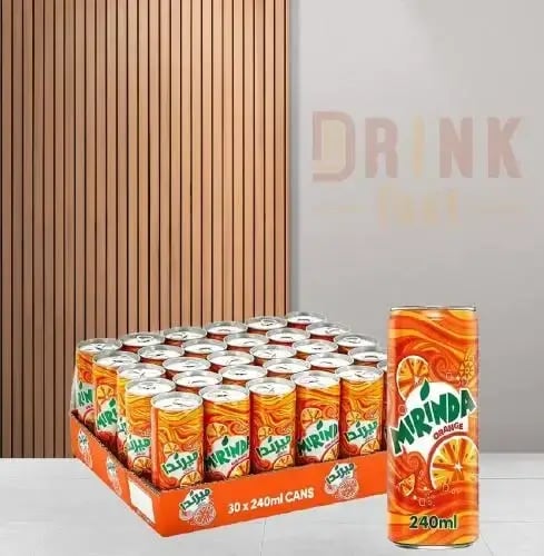 كرتون ميرندا برتقال ٢٤٠ مل * ٢٤ حبه