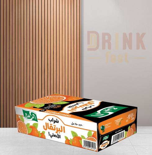 كرتون عصير الربيع برتقال 250 مل * 30حبه
