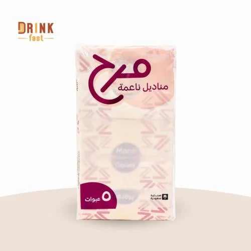 مناديل مرح ناعمه 5 حبات * 200 منديل مفرد