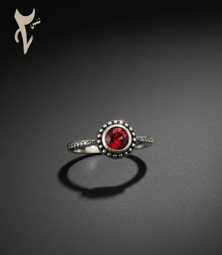 Garnet vintage ring