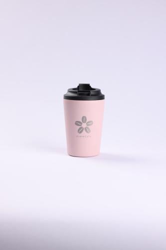 كوب حافظ للحراره ( وردي ) Coffee Mug