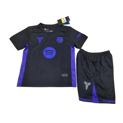 طقم برشلونة اطفال 2026 اسود وازرق