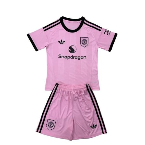 طقم مانشستر يونايتد اطفال 2026 وردي