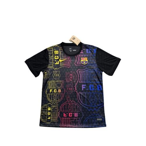 تيشيرت برشلونة أسود وألوان مميزة