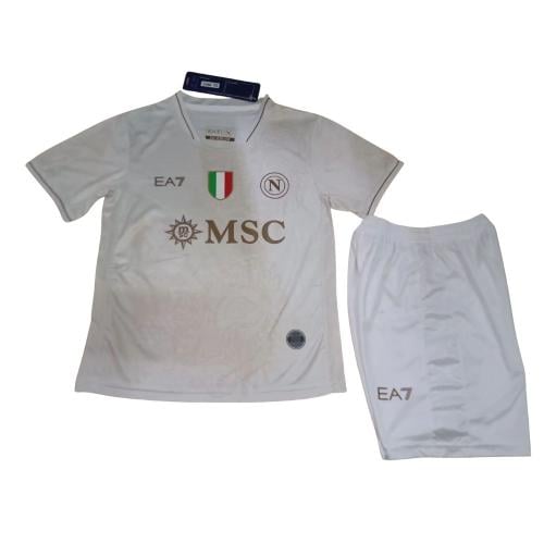 طقم نابولي اطفال 2026 ابيض