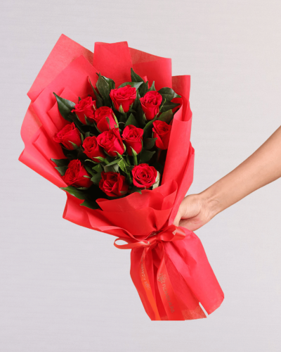 بوكيه اعتراف- جوري احمر