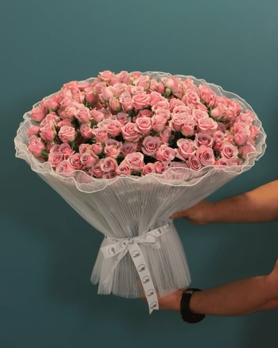 بوكيه الفخامة الوردية