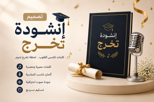إنشودة تخرج باسم الطالب أو الطالبة