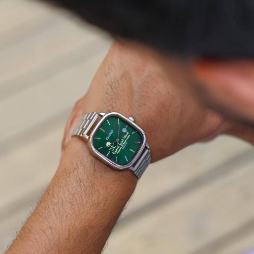 ساعه كاسيو رجالي بتصميم شعار المملكة