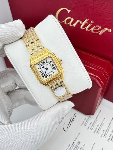 ساعه كارتير نسائي سانتوس دو كارتييه فل فصوص