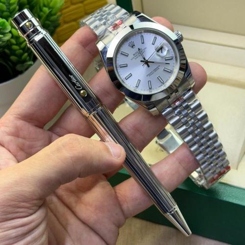 طقم رولكس وقلم كارتير الجديد