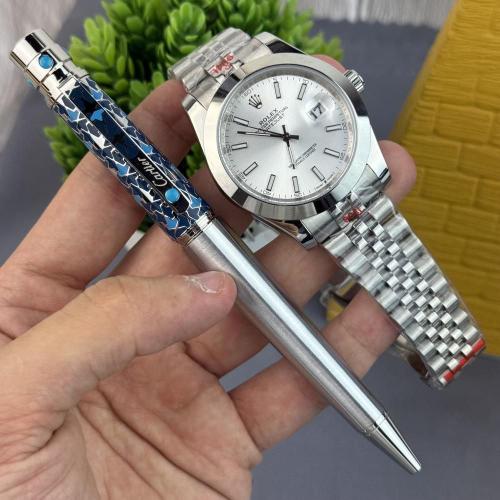 طقم رولكس وقلم كارتير الجديد