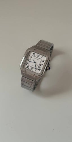 ساعه سانتوس دي كارتير 41m ميناء ابيض