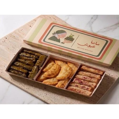 بوكس مشكل كبير مكون من ورق عنب ومسخن وسمبوسة بف
