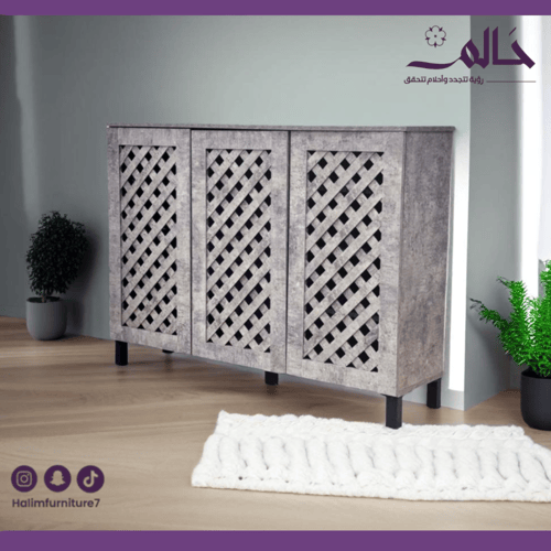 دولاب جَزَّامَة برفوف خشبية – تصميم عصري متوفر بثل...