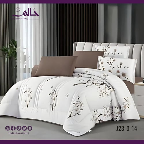 لحاف صيفي مشجّر مفرد – 4 قطع