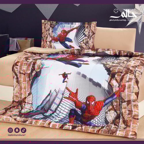 لحاف أطفال أولاد – ٤ قطع برسومات كرتونية