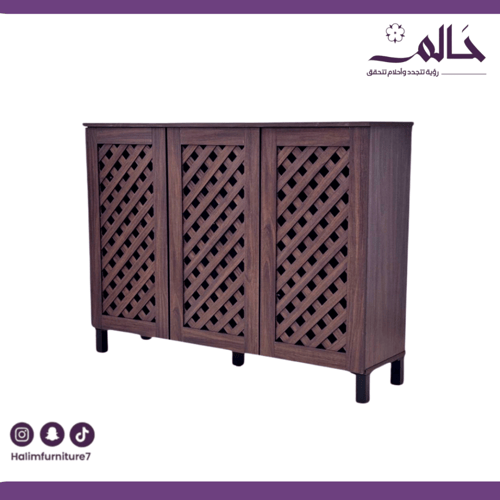 دولاب جَزَّامَة برفوف خشبية – تصميم عصري متوفر بثل...