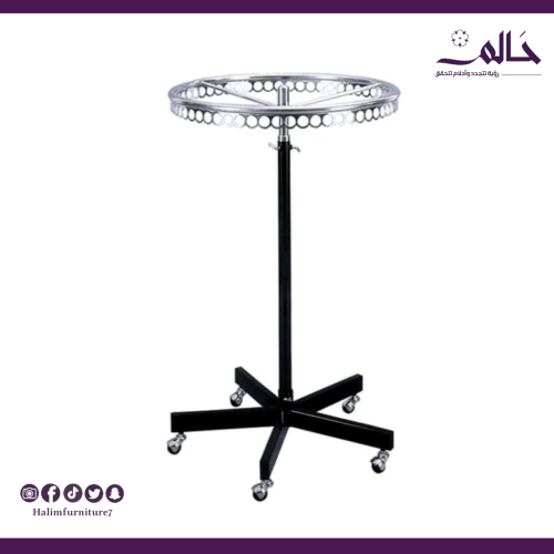 استاند ملابس دائري متحرك – تصميم عملي