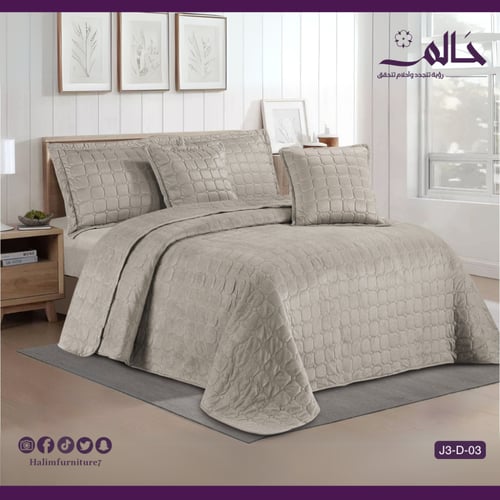 مفرش صيفي نفرين مضغوط ناعم – ٦ قطع