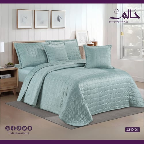 مفرش صيفي نفرين مضغوط ناعم – ٦ قطع