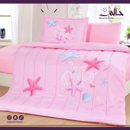 لحاف أطفال أولاد – ٤ قطع برسومات كرتونية