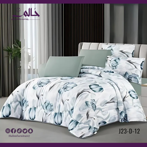 لحاف صيفي مشجّر مفرد – 4 قطع