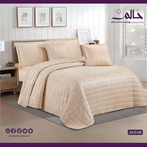 مفرش صيفي نفرين مضغوط ناعم – ٦ قطع