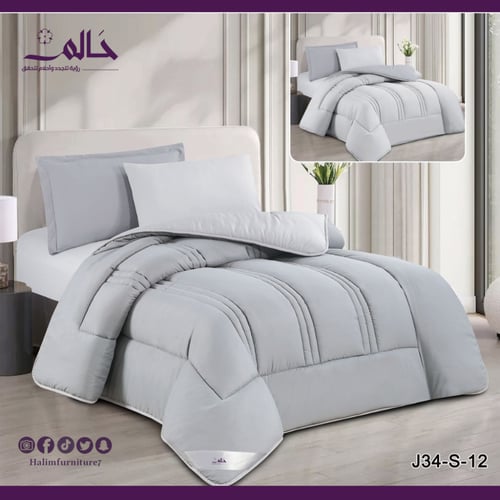 مفرش ساده مزدوج – ٦ قطع بوجهين