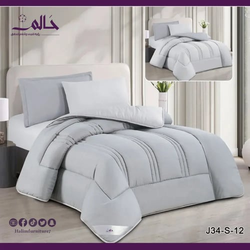 مفرش ساده مفرد – ٤ قطع بوجهين