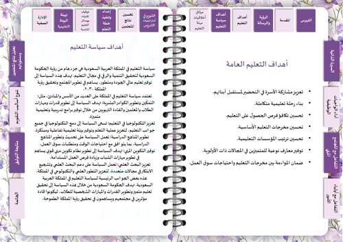 سجل توثيق شواهد اداء المعلم ( زهور ارجواني )