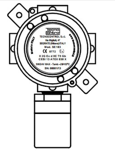 حساس غاز ضد الانفجار تكننو كنترول SE183KG