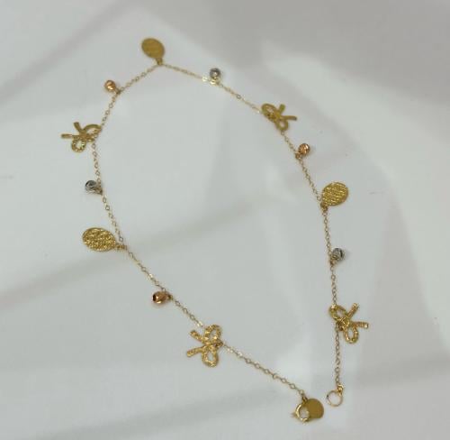 خلخال ذهب صافي الوزن ١،٤ جرام