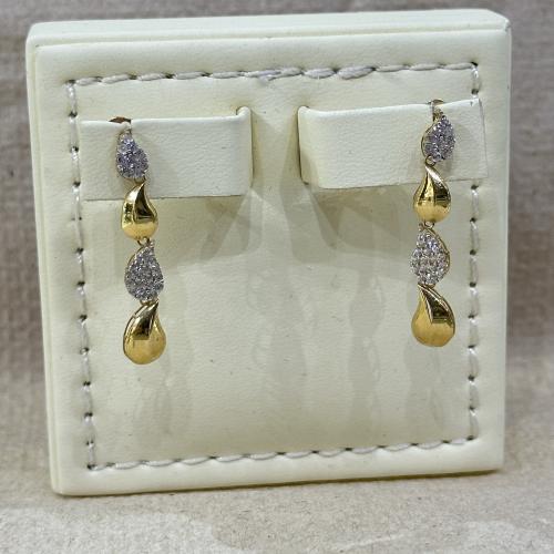 حلق ذهب الوزن ١،٩٥ جرام