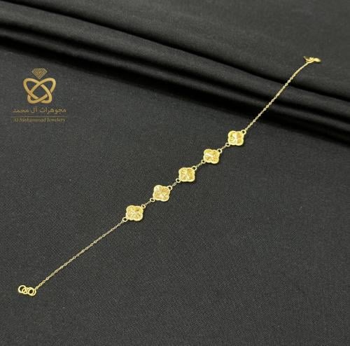 اسوارة ذهب عيار ٢١ الوزن ١،٥٥ جرام