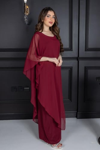 فستان أمسية القرمز