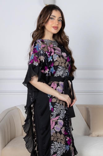 فستان زهرة الليل المتألقة