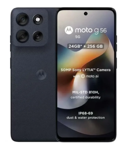 موتورولا هاتف G56 بذاكرة رام سعة 12 جيجابايت وذاكر...
