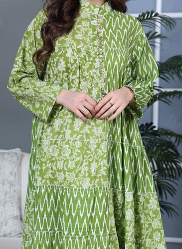 جلابية كلوش قطن 100% بتشكيلة نقوشات رائعة