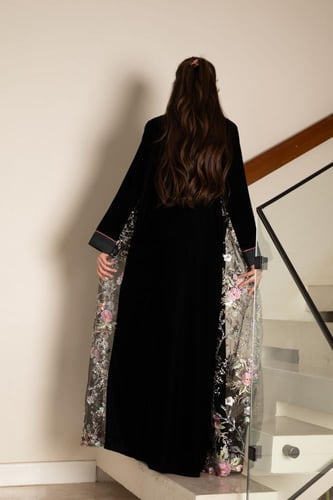 جلابية مخمل قطعتين