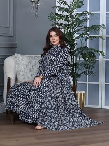 جلابية كلوش قطن 100% بتشكيلة نقوشات رائعة