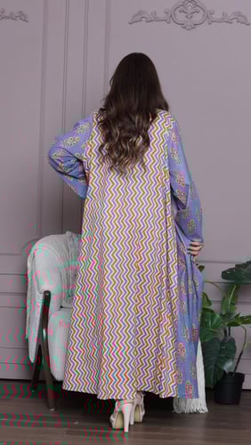 جلابية قطن قطعتين بألوان صيفية