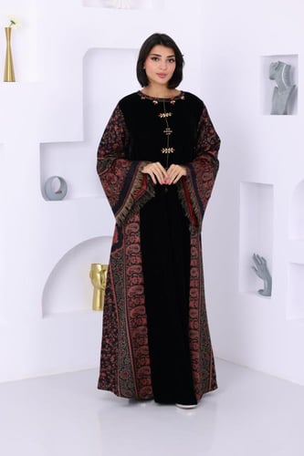 جلابية مخمل ممزوجة بالخام الكشميري الشتوي