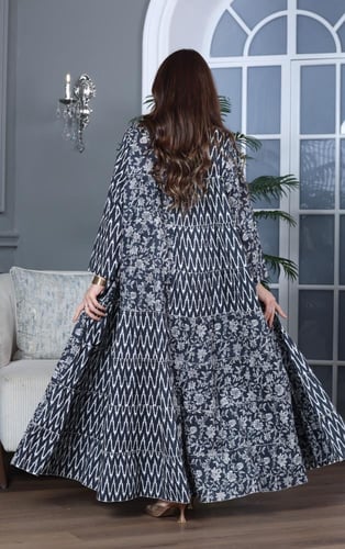 جلابية كلوش قطن 100% بتشكيلة نقوشات رائعة