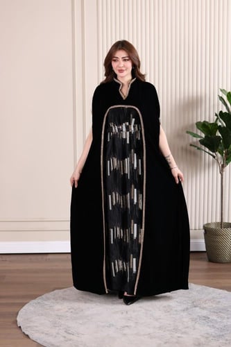 جلابية مخمل قطعتين