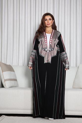 جلابية عسيرية موديل عباية مفتوحة