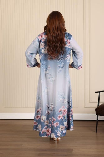 جلابية روز مطرزة وأنيقة