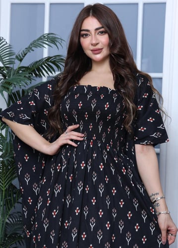 جلابية قطن قطعتين راقية