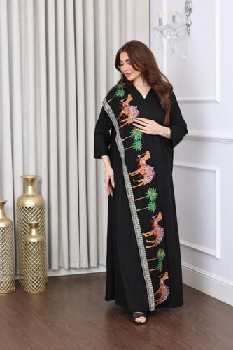 جلابية مفتوحة بعراقة الماضي والحاضر - موديل عباية