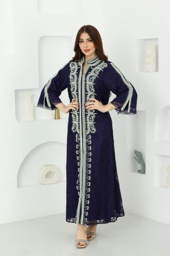 جلابية دانتين بتطريز مغربي أنيق